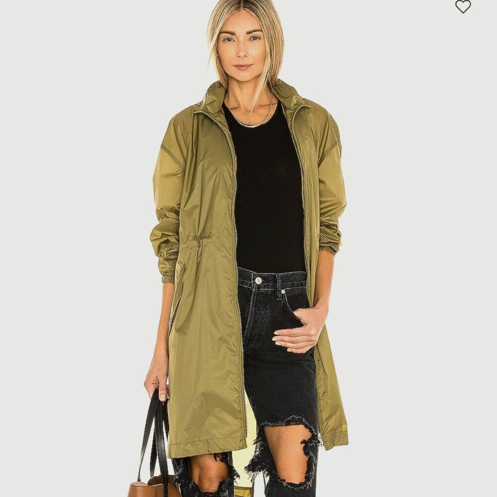 Rag and Bone Addison Nylon Raincoat Oversized Jacket